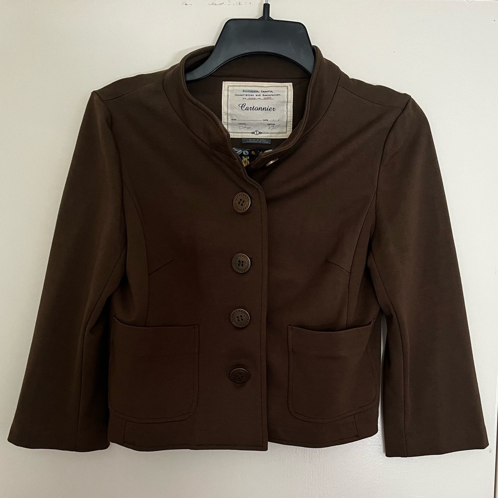 Cartonnier Crop Jacket - Olive